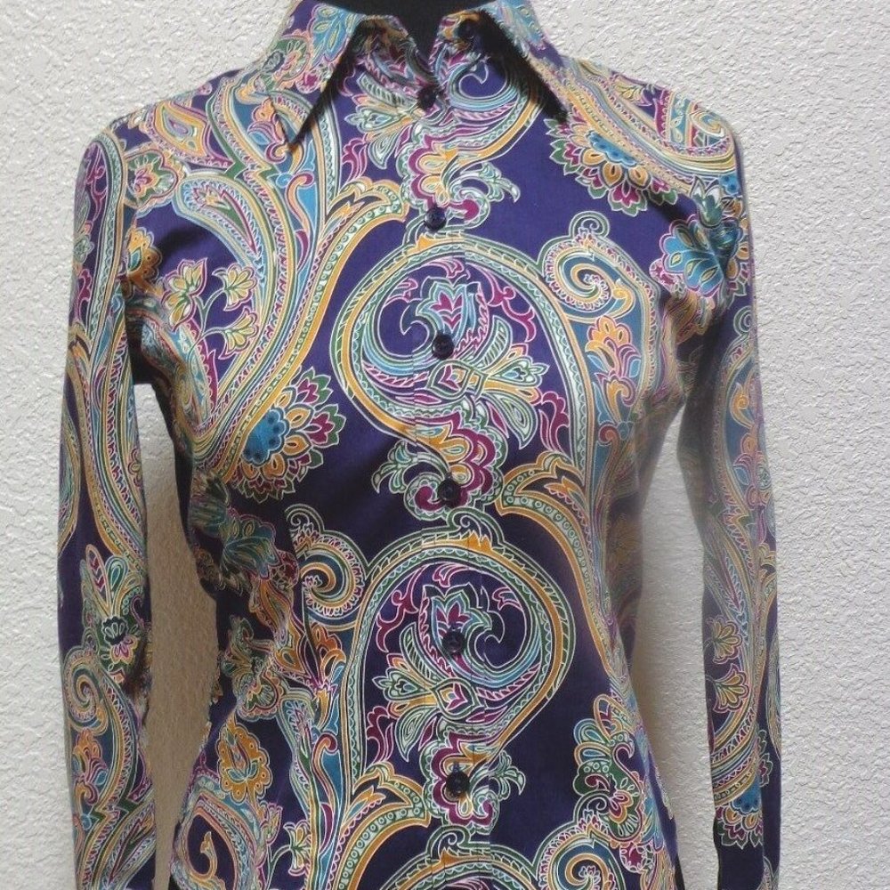 PAISLEY SHIRT SZ PP JONES NEW YORK